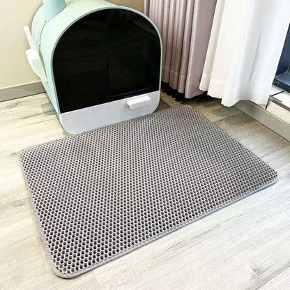 Extra Large Cat Litter Mat Heavy Duty Waterproof 2 Layer Non Slip Washable Pet Floor Protector Litter Box Sand Stopper – Ansicht 8