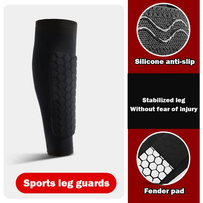 VitaCare™ StrikeGuard Pro Football Shin Guard Sleeves & Honeycomb Pads