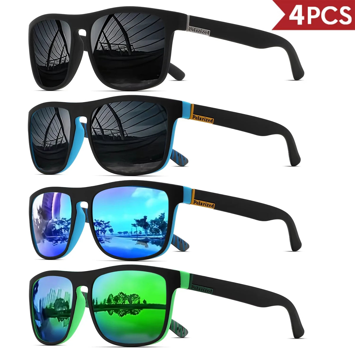 VitaCare™ ShadowShield Polarized Classic Square Sports Sunglasses