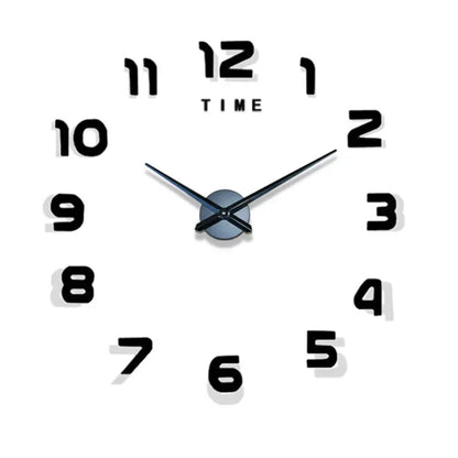Wanduhr 3D aus Acryl mit Spiegeleffekt zum Aufkleben – Ansicht 6