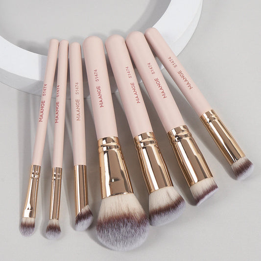 Make-up-Pinselset 7er-Set, Apricot
