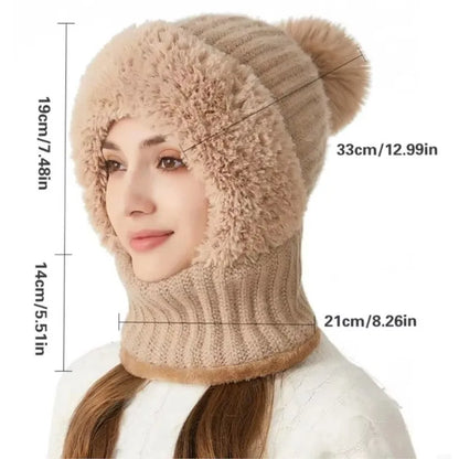 3-in-1 Multifunctional Knitted Winter Hat, Scarf & Face Mask