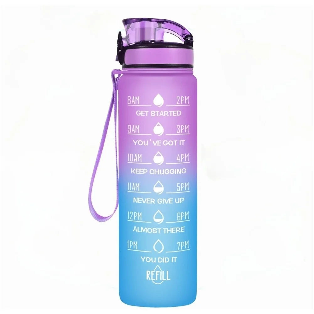 Trinkflasche mit Strohhalm 1 l und 2 l – Ansicht 12