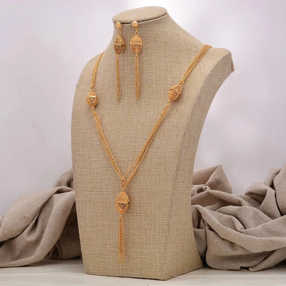 Schmuckset in Goldoptik mit Blütenmotiv – Ansicht 9