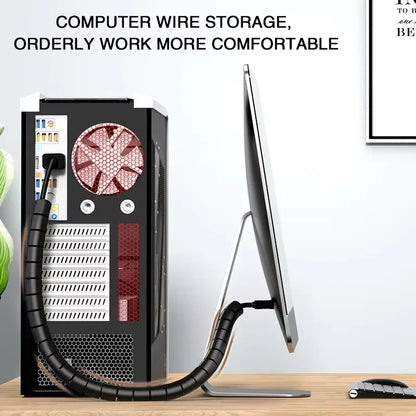 VitaHome™ CordWrap Flexible Spiral Cable Management Tube (2M)