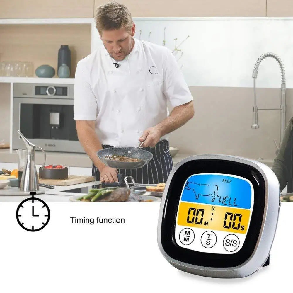 VitaHome™ TempPro Smart Touchscreen Meat Thermometer & Timer