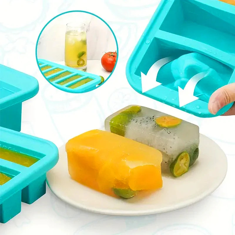 Gefrierform aus Silikon mit Deckel für Portionen – Ansicht 2
