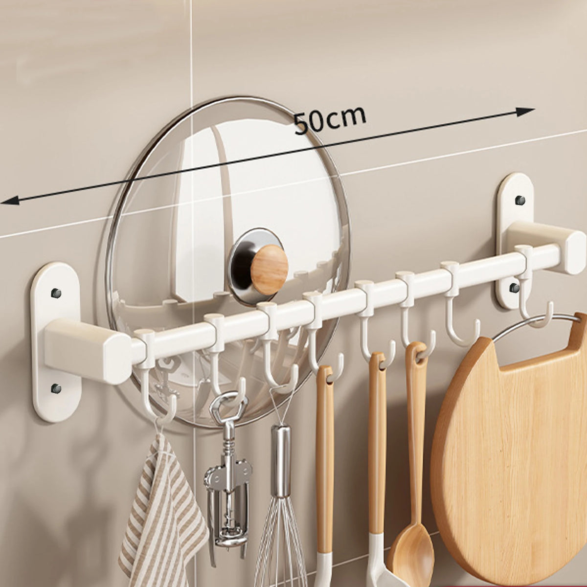 Vital™ Omnirack Wall-Mounted Kitchen Utensil & Lid Holder