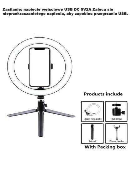 Ringlicht 26 cm mit Stativ – Ansicht 6