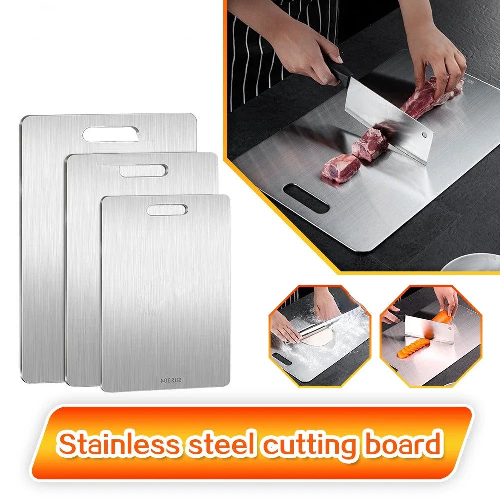 VitaHome™ ChefMaster Dual-Sided 316 Stainless Steel Chopping Board