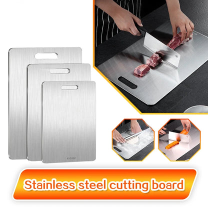 VitaHome™ ChefMaster Dual-Sided 316 Stainless Steel Chopping Board