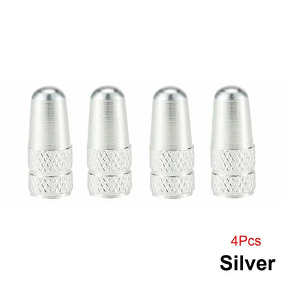 4PCS Aluminum Alloy Presta Valve Caps For Road MTB Track Racing Bike Tires French Valve Wheel Tube Covers – Ansicht 7