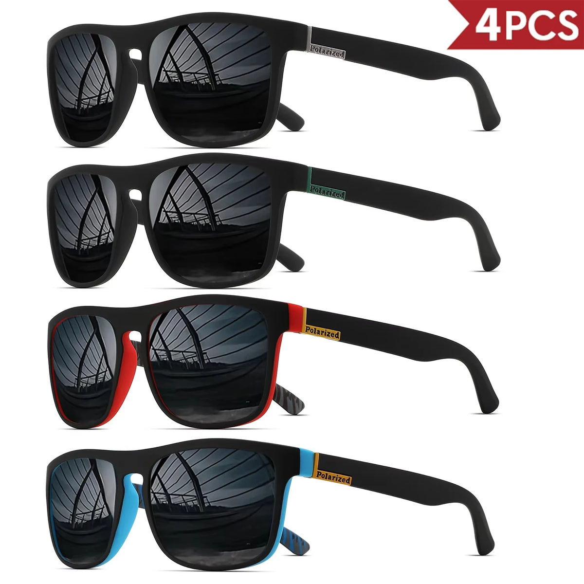 VitaCare™ ShadowShield Polarized Classic Square Sports Sunglasses