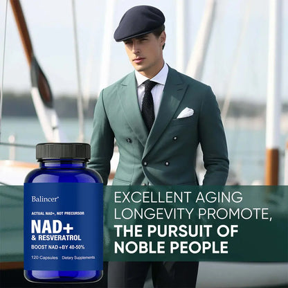 NAD+ Kapseln mit Resveratrol und Vitamin B3 – Ansicht 3