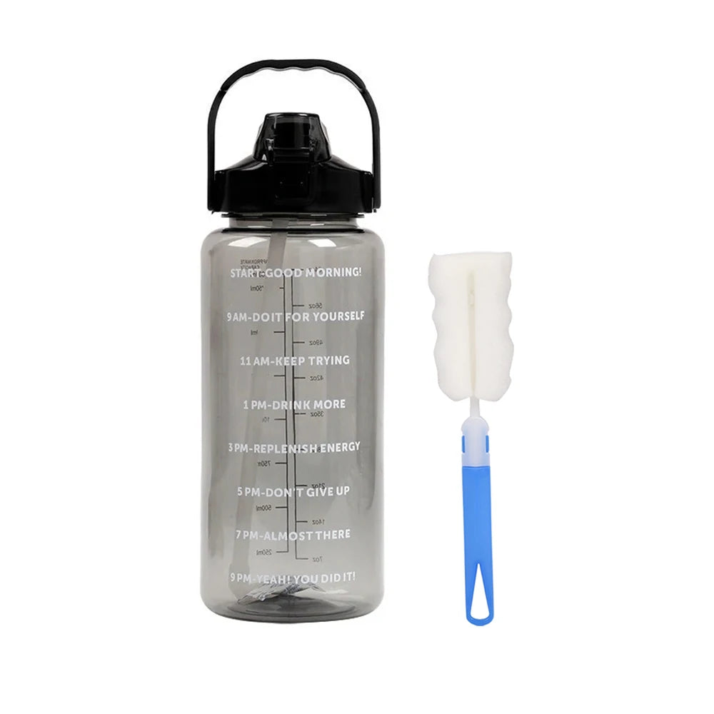 Trinkflasche mit Strohhalm 1 l und 2 l – Ansicht 14