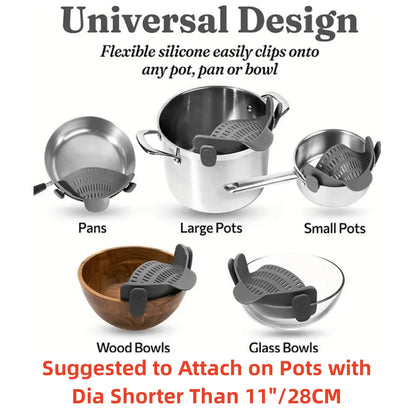 ChefClip™ Universal Silicone Strainer