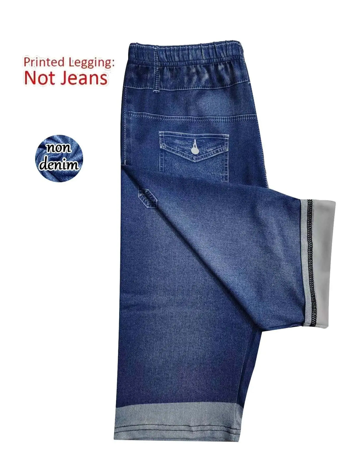 Vital™ DenimFlex High-Waist Faux Denim Capri Yoga Pants