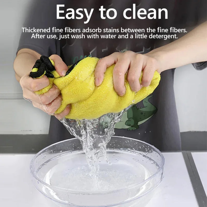 Car Wash Towels Cleaning Cloth Absorbent Dry Cloth General Purpose Microfiber Towel Thickened Yellow 30/40/60cm – Ansicht 2