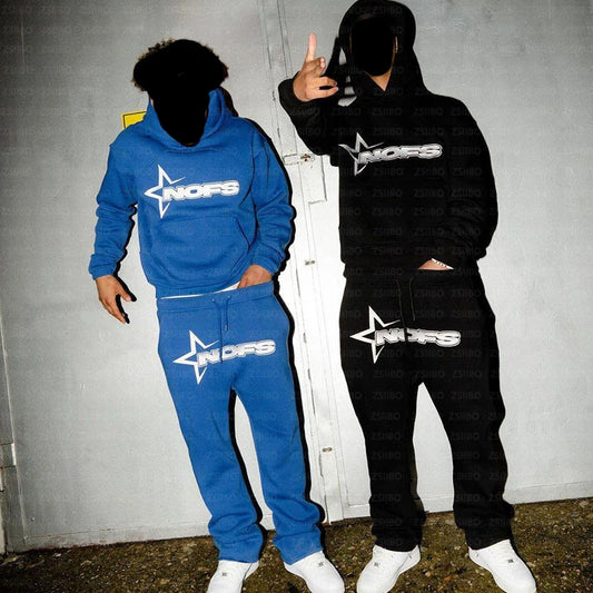 Vital™ StreetCore Oversized Letter-Embroidered Y2K Hoodie