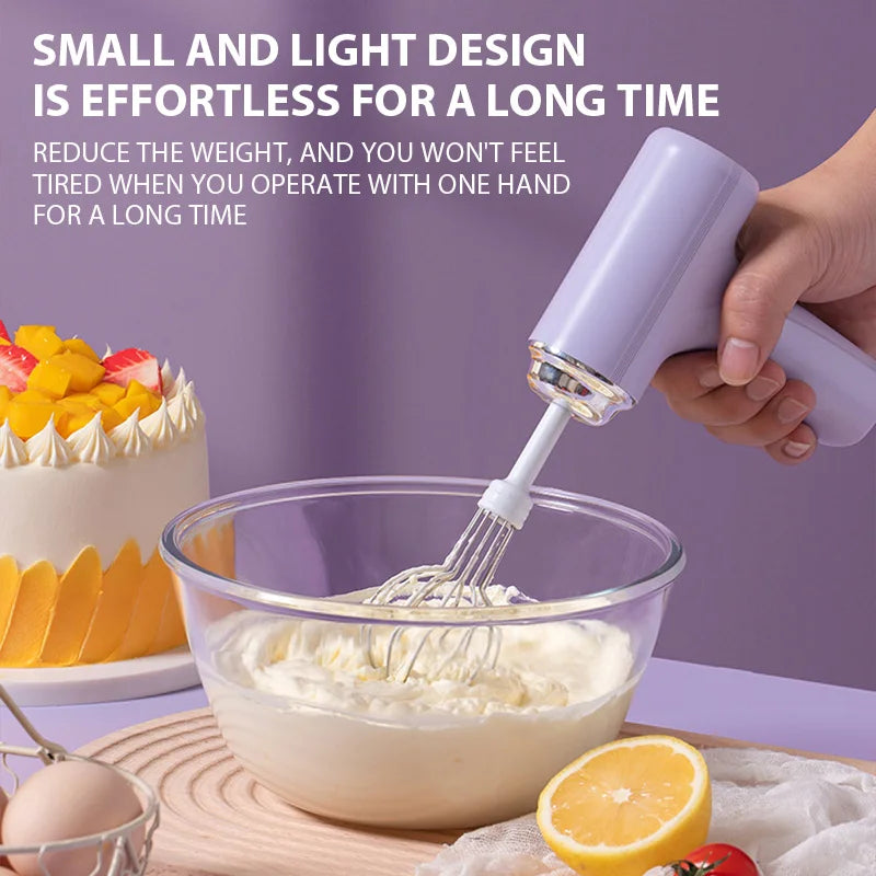 Vital™ Cordless Rechargeable Handheld Electric Egg Beater & Baking Mixer