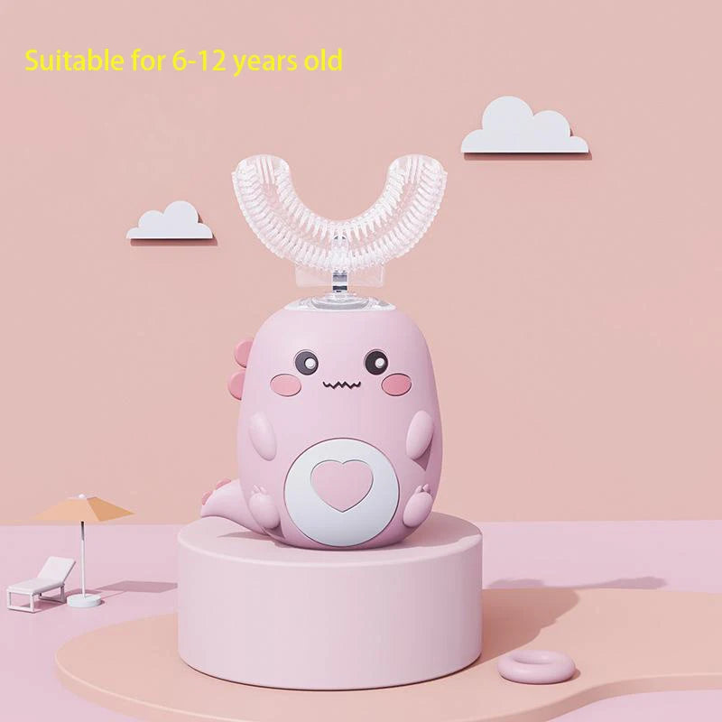 BALASHOV Kids U-Shaped Electric Silicone Sonic Toothbrush