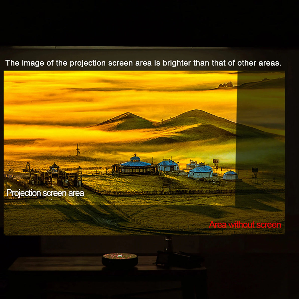 VitaHome™ CineView Pro Portable Anti-Light Projection Screen