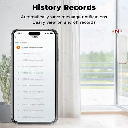ZigBee Smart Window Door Gate Sensor Contact Detector Smart Life Security Alarm System Smart Home Tuya 2Mqtt App Remote Control