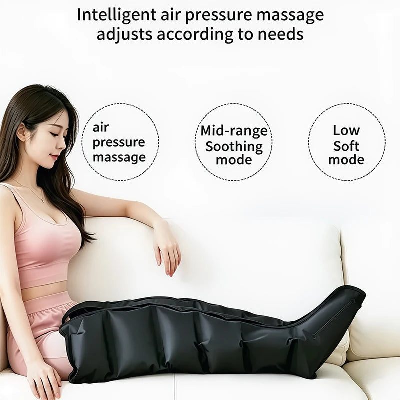 Beinmassagegerät mit Luftdruck und Knetfunktion – Ansicht 5