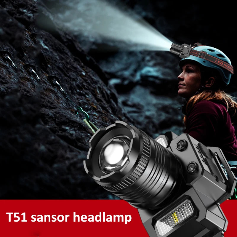 STARMAP LED Rechargeable Motion Sensor Outdoor Headlamp