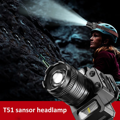 STARMAP LED Rechargeable Motion Sensor Outdoor Headlamp