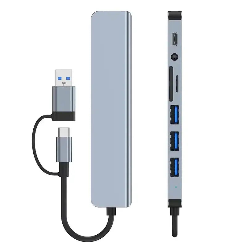 VitaHome™ Connect8 Pro 8-in-2 USB-C Hub & Docking Station