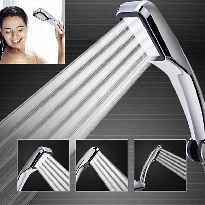 300 Holes High Pressure Rainfall Shower Head Water Saving 3 Color Chrome Black White Sprayer Nozzle Bathroom Accessories – Ansicht 3