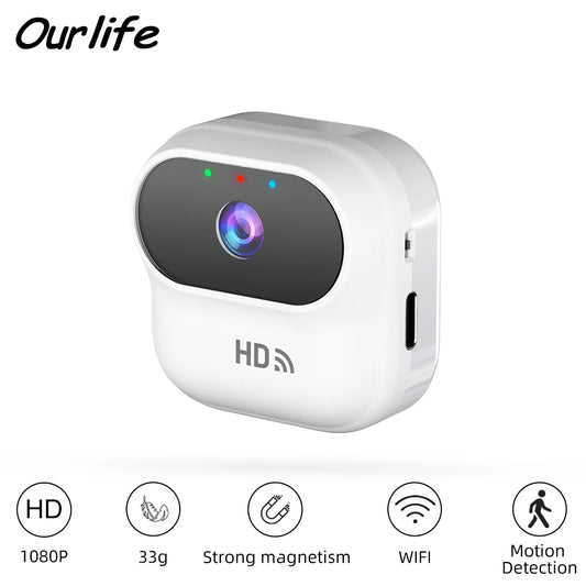 Ourlife  Mini Camera WiFi Smart Home Outdoor Security Camera Monitor Camcorders Video Surveillance Camera With Motion Tracking