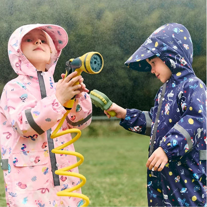 VitaHome™ DinoSplash Waterproof Kids Rain Jumpsuit