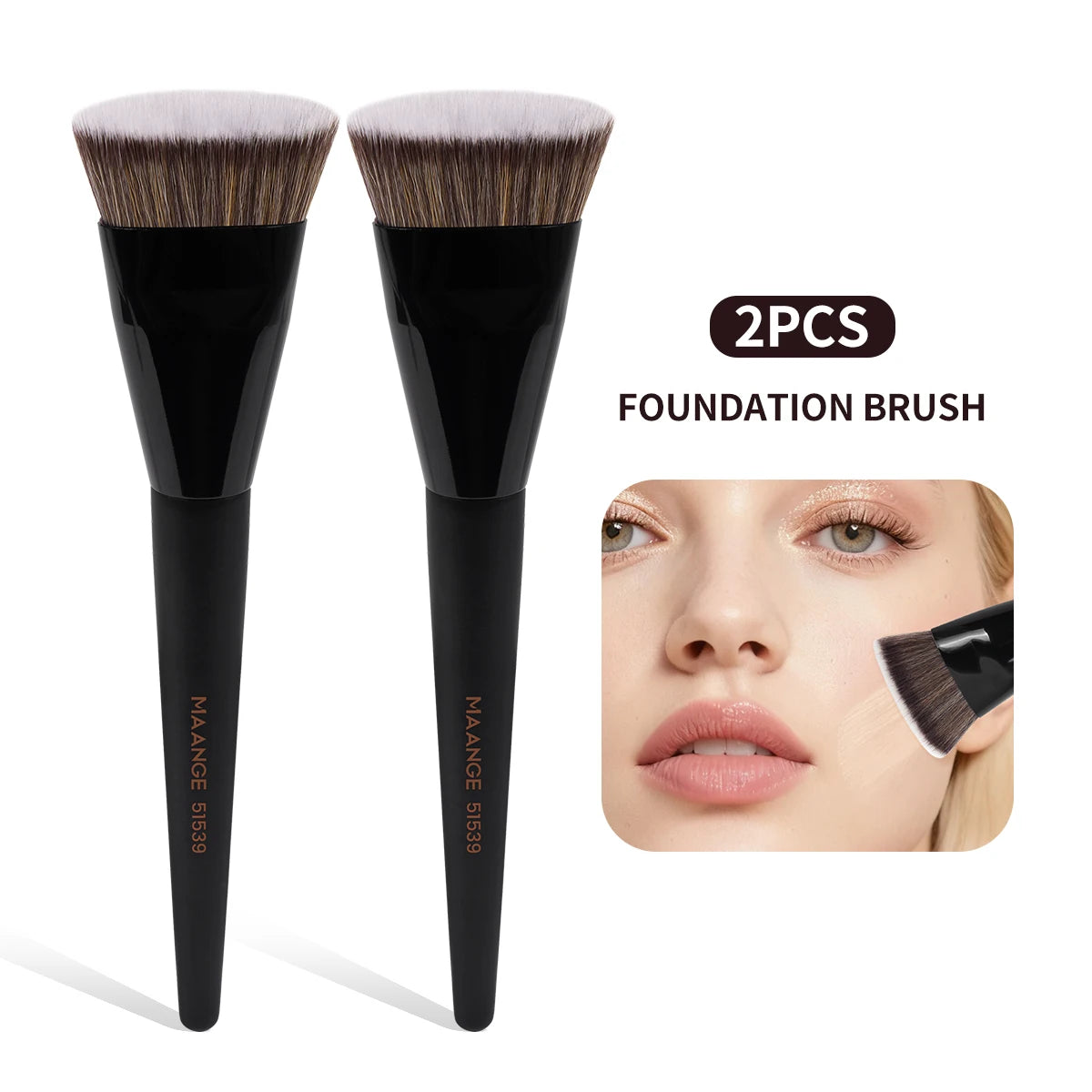 VitaCare™ VelvetStroke Flat-Head Professional Foundation Brush