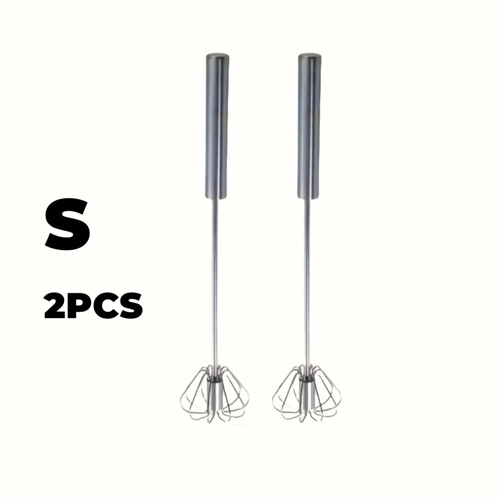 VitaHome™ WhirlWhip Semi-Automatic Stainless Steel Push Whisk
