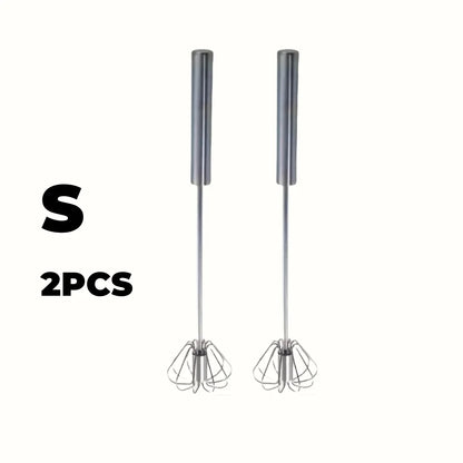 VitaHome™ WhirlWhip Semi-Automatic Stainless Steel Push Whisk