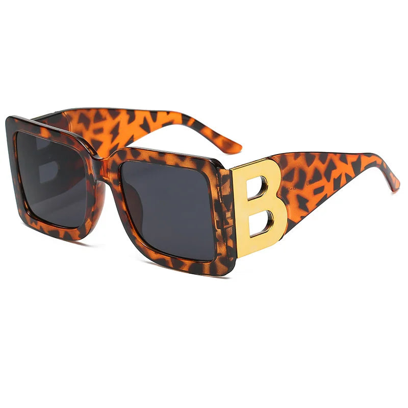 VitalLuxury™ B-Logo Big Frame Glasses