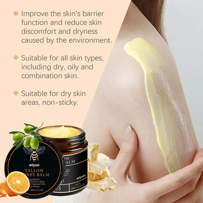 Tallow Honey Cream Glow Hydrating Skin Improve Elasticity Soft Bleaching Improve Dullness Firming Face Body Moisturizer Lotion – Ansicht 2