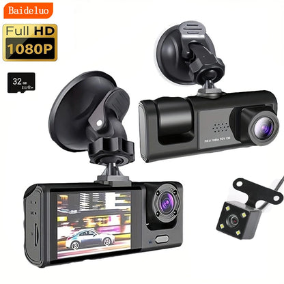 VitaCar™ DriveGuard Dual-Lens 1080P Dash Cam & Interior IR Monitor