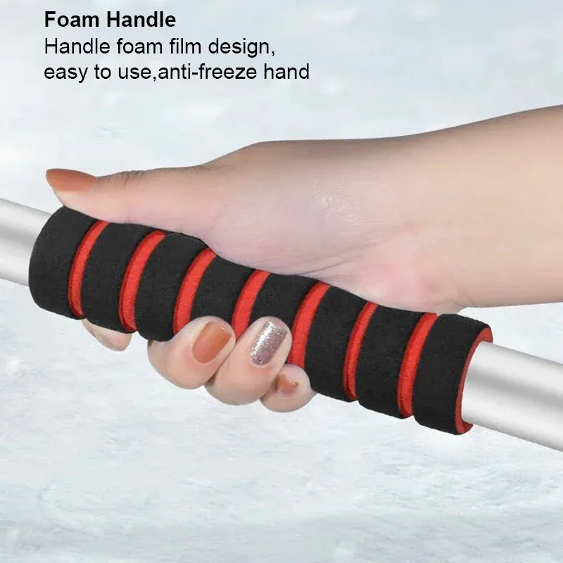 Eiskratzer mit Schneeschaufel und Bürste ausziehbar – Ansicht 5