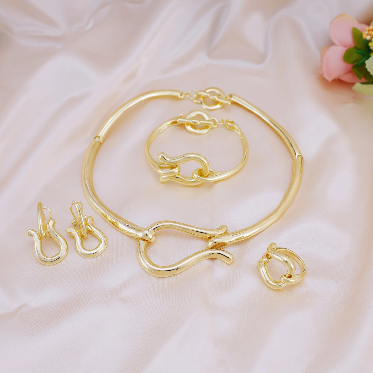 Schmuckset in Goldoptik – Ansicht 9