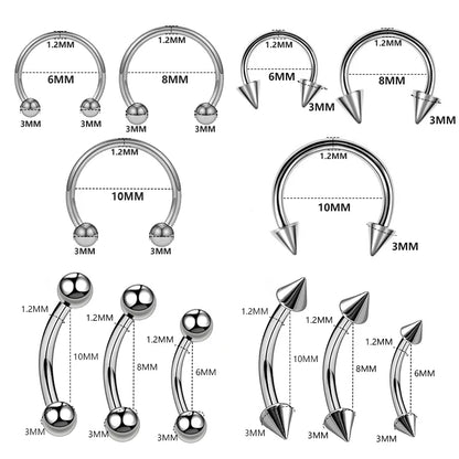 Vita Septum-Ring aus Edelstahl