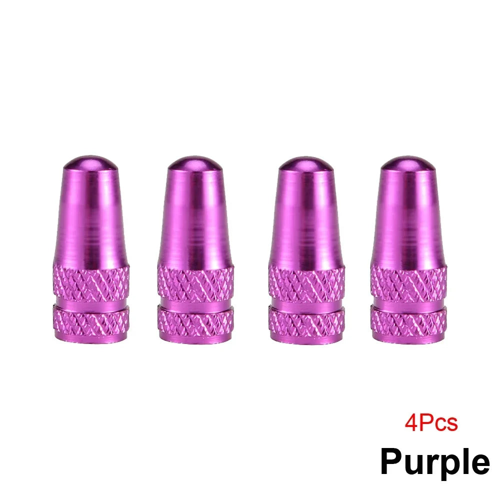4PCS Aluminum Alloy Presta Valve Caps For Road MTB Track Racing Bike Tires French Valve Wheel Tube Covers – Ansicht 11