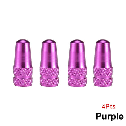 4PCS Aluminum Alloy Presta Valve Caps For Road MTB Track Racing Bike Tires French Valve Wheel Tube Covers – Ansicht 11