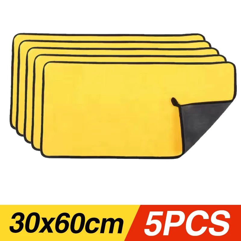 Car Wash Towels Cleaning Cloth Absorbent Dry Cloth General Purpose Microfiber Towel Thickened Yellow 30/40/60cm – Ansicht 13