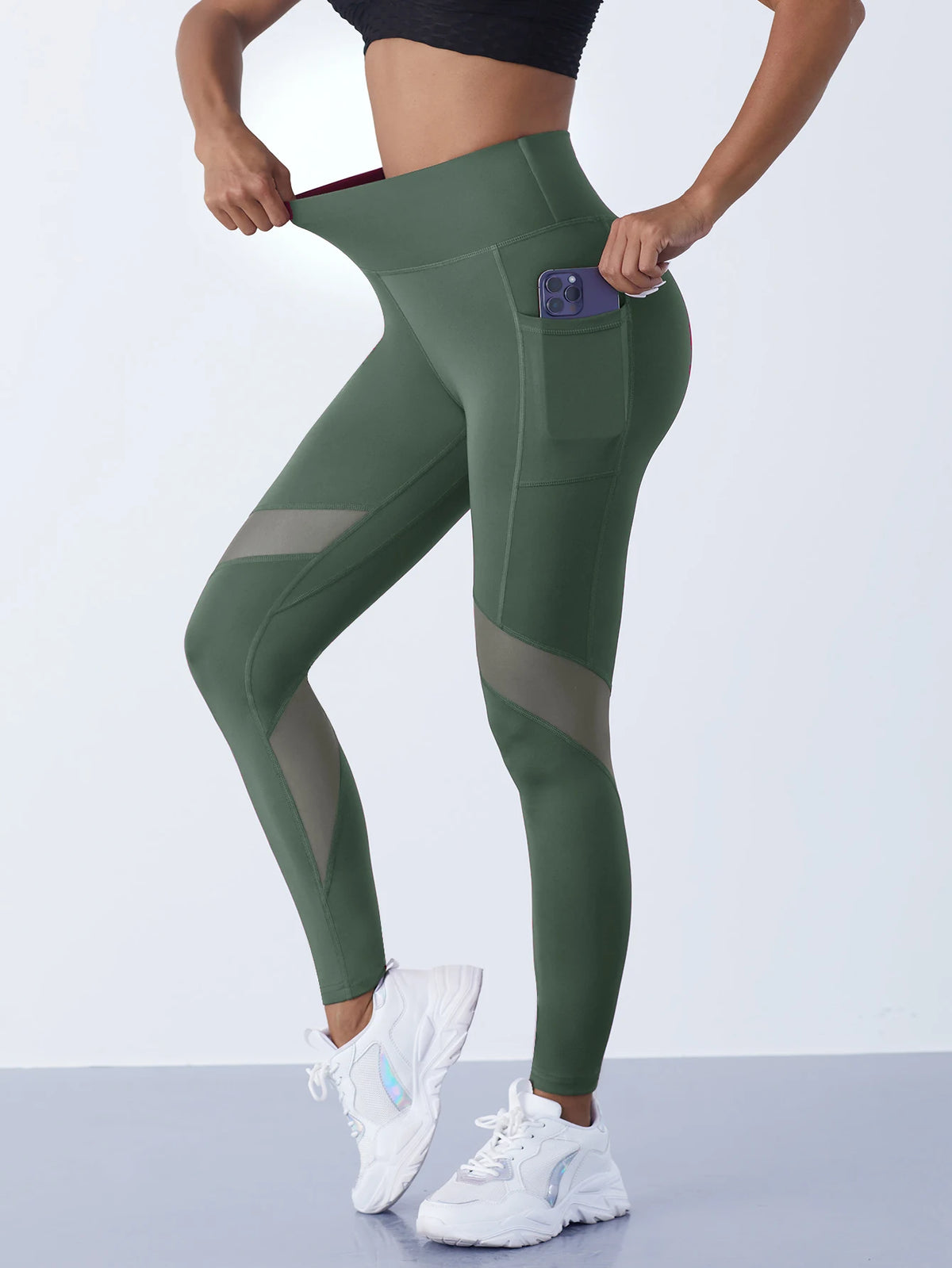 Vital™ MeshFlow High-Waist Tummy Control Yoga Leggings