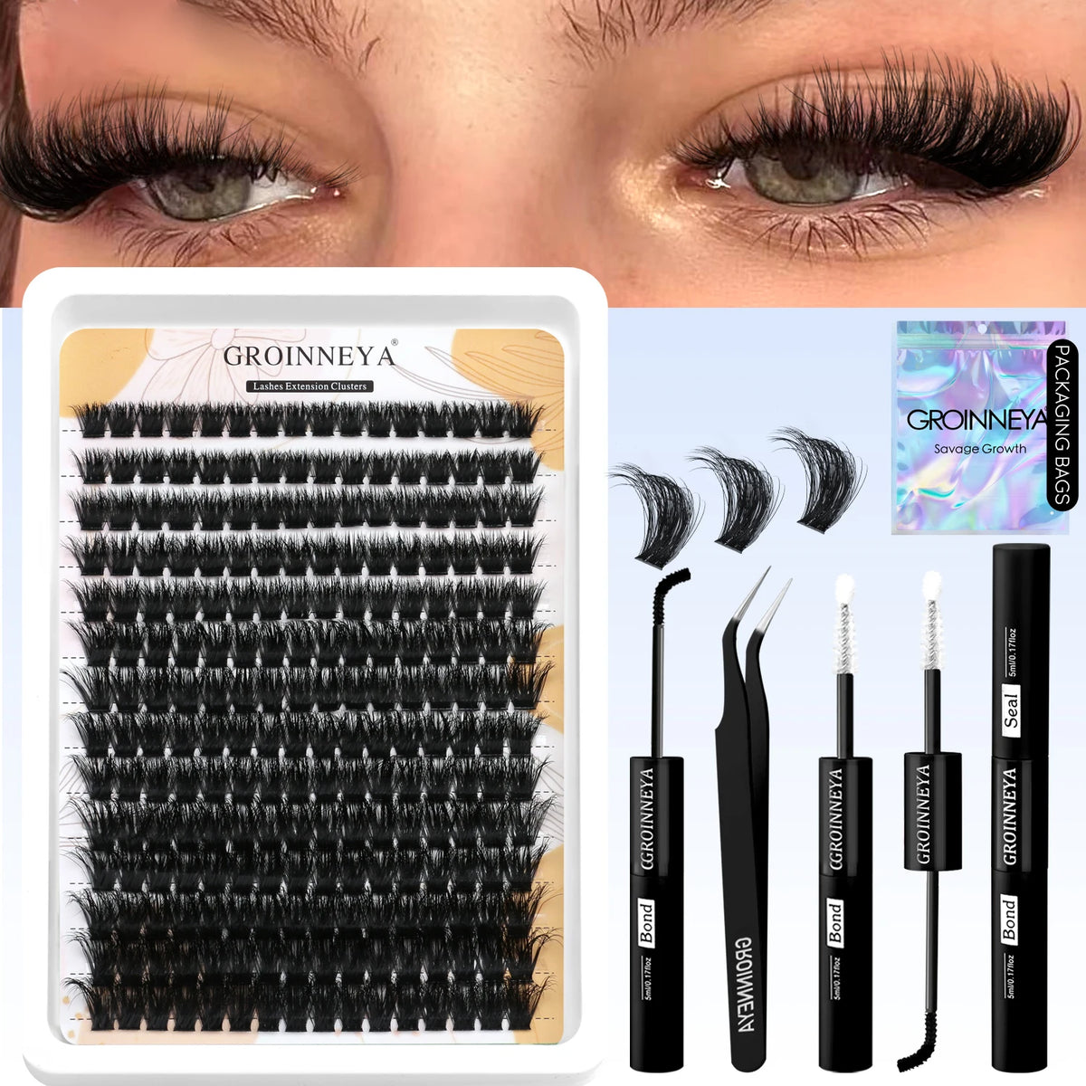 VitaCare™ LashPro DIY Salon-Grade Cluster Eyelash Extension Kit