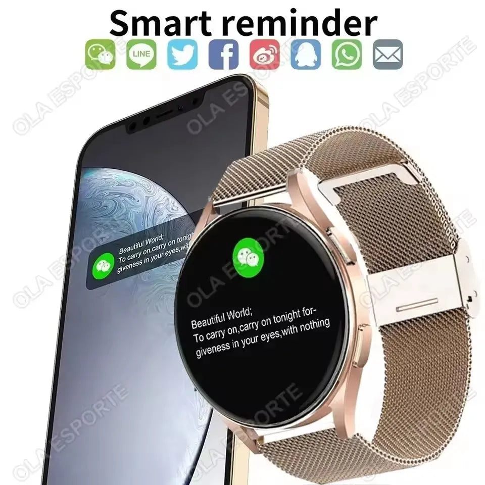 Smartwatch für Damen mit Bluetooth-Anruf wasserdicht – Ansicht 4