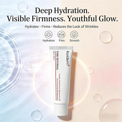 Koriderm All-In-One Time Reversal Cream - Cica+Hyaluronic Acid Deep Hydration Firming & Lifting Reduces Wrinkle Skin Moisturizer